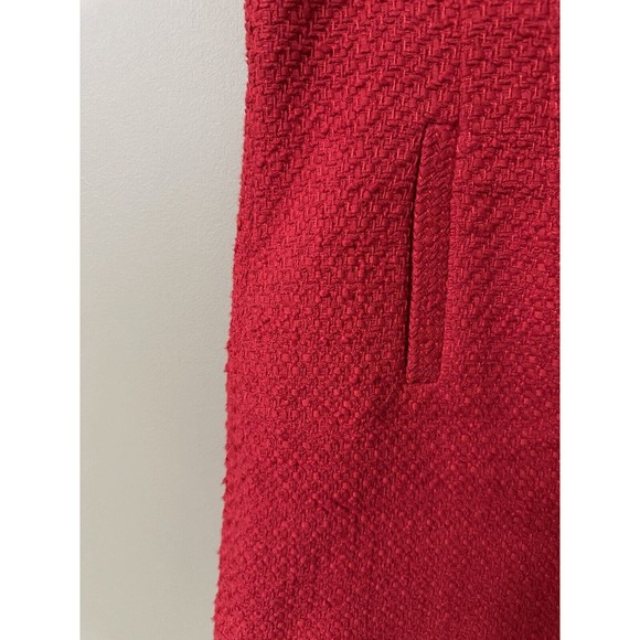 Veronica Beard Roman Tweed Boucle Mini Skirt Nantucket Red Sz 16 Preppy College - Picture 7 of 13